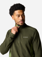 Толстовка на флісі чоловіча Columbia Klamath Range II Half Zip 1352472366 S Зелена (195980978835) - зображення 5