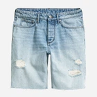 Шорти джинсові жіночі H&M 0398112 32 Блакитні (KAY2000000960678_KZ2000000960678)