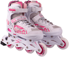 Łyżworolki Mico Princess 2w1 PW-126B-8 EU 37-40 Biało-różowy (5902860631729)