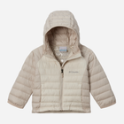 Дитяча зимова куртка для дівчинки Columbia Powder Lite II Hooded Jacket 2090043191 132 см (S) Бежева (195981305180) - зображення 1