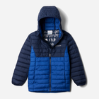 Kurtka chłopięca zimowa Columbia Powder Lite II Hooded Jacket 2090023433 119 cm (XS) Granatowa (195981516708) - obraz 1