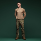 Тактическая рубашка Base Ukrarmor Combat Shirt с длинным рукавом. Койот XXXL - изображение 5