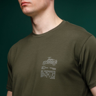 Футболка Basic Military Ukrarmor T-Shirt. HMMWV. Cotton and Elastane, олива L - зображення 3