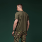 Комплект футболок Basic Ukrarmor Military T-shirt. Материал Cottone/Elastane, олива XL - изображение 5