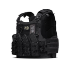 Комплект снаряжения Vest Ukrarmor Full (based on IBV) L/XL 2-го класса защиты. Черный - изображение 3