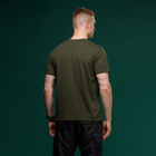 Футболка Basic Military Ukrarmor T-Shirt. HMMWV. Cotton and Elastane, олива M - изображение 4