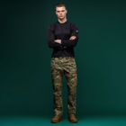 Тактична сорочка Base Ukrarmor Combat Shirt із довгим рукавом. Чорний XXXL - зображення 5