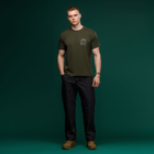 Футболка Basic Military Ukrarmor T-Shirt. HMMWV. Cotton and Elastane, олива XL - изображение 5