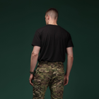 Футболка Basic Military Ukrarmor T-Shirt. Cotton and Elastane, чорний M - зображення 5