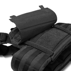 Передняя панель на Ukrarmor плитоноске PRO. Cordura 1000. Черный 24 х 16 см - изображение 4