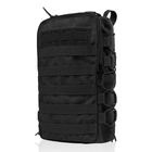 Тактичний рюкзак на Ukrarmor 10 л. Кріплення Molle. Cordura 1000D. Чорний 30 х 20 х 8 см - зображення 1