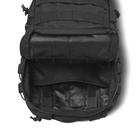 Тактичний рюкзак на Ukrarmor 10 л. Кріплення Molle. Cordura 1000D. Чорний 30 х 20 х 8 см - зображення 9