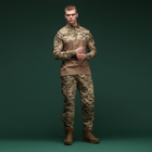 Тактическая рубашка Core Ukrarmor Combat Shirt, длинный рукав, комбинированные материалы. Пиксель (мм-14) M - изображение 7