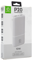 Powerbank Rebeltec P20 20000 mAh White (RBLAKT00019) - obraz 5