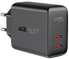 Ładowarka sieciowa Acefast A9 40W 2xUSB-C Black (6974316280194)