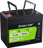 Акумулятор Green Cell LiFePO4 12.8 В 50 А/год (5907813966088) - зображення 1