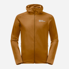 Bluza męska rozpinana streetwear Jack Wolfskin Baiselberg Hooded Fz M 1710541_M0043 M Pomarańczowa (4064886339278) - obraz 1