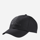 Кепка Jack Wolfskin Baseball Cap 1900675_6000 One Size Чорна (4064993988680) - зображення 1