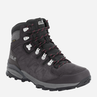 Buty trekkingowe damskie z membraną Jack Wolfskin Refugio Texapore Mid W 4050871_6157 42 Ciemnoszare (4060477909332) - obraz 3