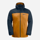 Kurtka przejściowa męska z kapturem Jack Wolfskin Taubenberg 3In1 Jkt M 1115311_M0043 M Pomarańczowy/Ciemnogranatowy (4064886310574) - obraz 2