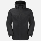 Kurtka przejściowa męska z kapturem Jack Wolfskin Altenberg 3In1 Jkt M A61864_6000 2XL Czarna (4064886307024) - obraz 5