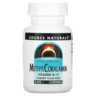 Вітаміни та мінерали Source Naturals Methylcobalamin 5 mg, 60 льодяників - Вишня