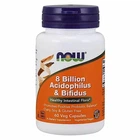 Пробиотики и пребиотики NOW 8 Billion Acidophilus & Bifidus, 60 вегакапсул