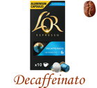 Кава в капсулах Nespresso L'OR Espresso Decaffeinato 10 капсул
