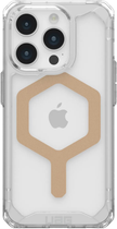 Панель Urban Armor Gear Plyo для iPhone 15 Pro з MagSafe Transparent/Gold (840283909603) - зображення 1