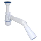 Сифон під умивальник Waterstal А-32019 1 1/2″ пластик білий (GSR-000013265)