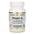 Вітаміни California Gold Nutrition Vitamin D3 125 mcg 5000 IU 90 капсул
