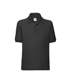Футболка поло детская Fruit of the Loom 65/35 Polo kids 128 см Черный (0634170/136128)