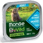 Влажный корм Monge BWild Adult Анчоус 100 г
