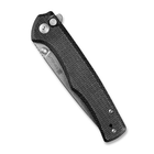 Ніж Sencut Crowley Stonewash Black Micarta (S21012-2) - зображення 5