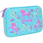 Пенал Cool For School с тиснением 1 отделение Голубой (QT-5652-Blue)