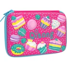 Пенал Cool For School с тиснением 1 отделение Фуксия (QT-3993-Rosered)