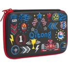 Пенал Cool For School с тиснением 1 отделение Черный (QT-3992-Black)
