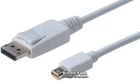 Кабель Digitus mini DisplayPort - DisplayPort AM/AM 2 м White (AK-340102-020-W)
