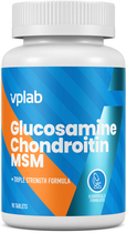 Suplement diety VPLab Glukozamina + Chondroityna + MSM 90 tabletek (5060255354490)