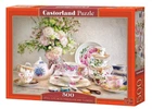 Пазл Castorland puzzle Натюрморт з квітами та порцеляною, 500 ел. (B-53384)