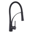 Смеситель для кухни с гибким изливом Kroner KRP Ersel - SCH03393BLK черный