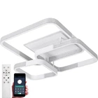 Люстра светодиодная потолочная LUMINARIA AKRILIKA SQUARE 130W 4S WHITE/CLEAR 220V IP20 с пультом ДУ