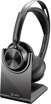 Навушники Plantronics Poly Voyager Focus 2 UC With Stand Black (213727-01) - зображення 4