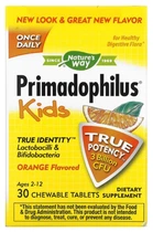 Пробіотик для дітей Nature's Way Primadophilus® 30 tabs Апельсин