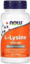Лізин, L-Lysine, Now Foods 500 мг