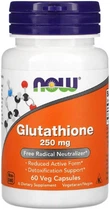 Натуральная добавка Now Foods Glutathione 250 мг 60 капсул