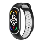 Ремінець для Xiaomi Mi Band 5/6/7 N Sport Black/White