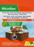 Упаковка засобу для вигрібних ям і септиків Bros Microbec Ultra з ароматом лимона 25 г х 18 шт