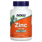 Витамины Now Foods Zinc 50 мг 250 таблеток