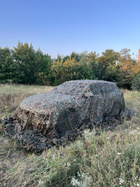 Маскировочная сетка зелёная с коричневым 3х6м для автомобиля, пикапа, внедорожника и техники "Камуфляж №5" - изображение 10